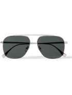 Fendi - Aviator-Style Silver-Tone Sunglasses