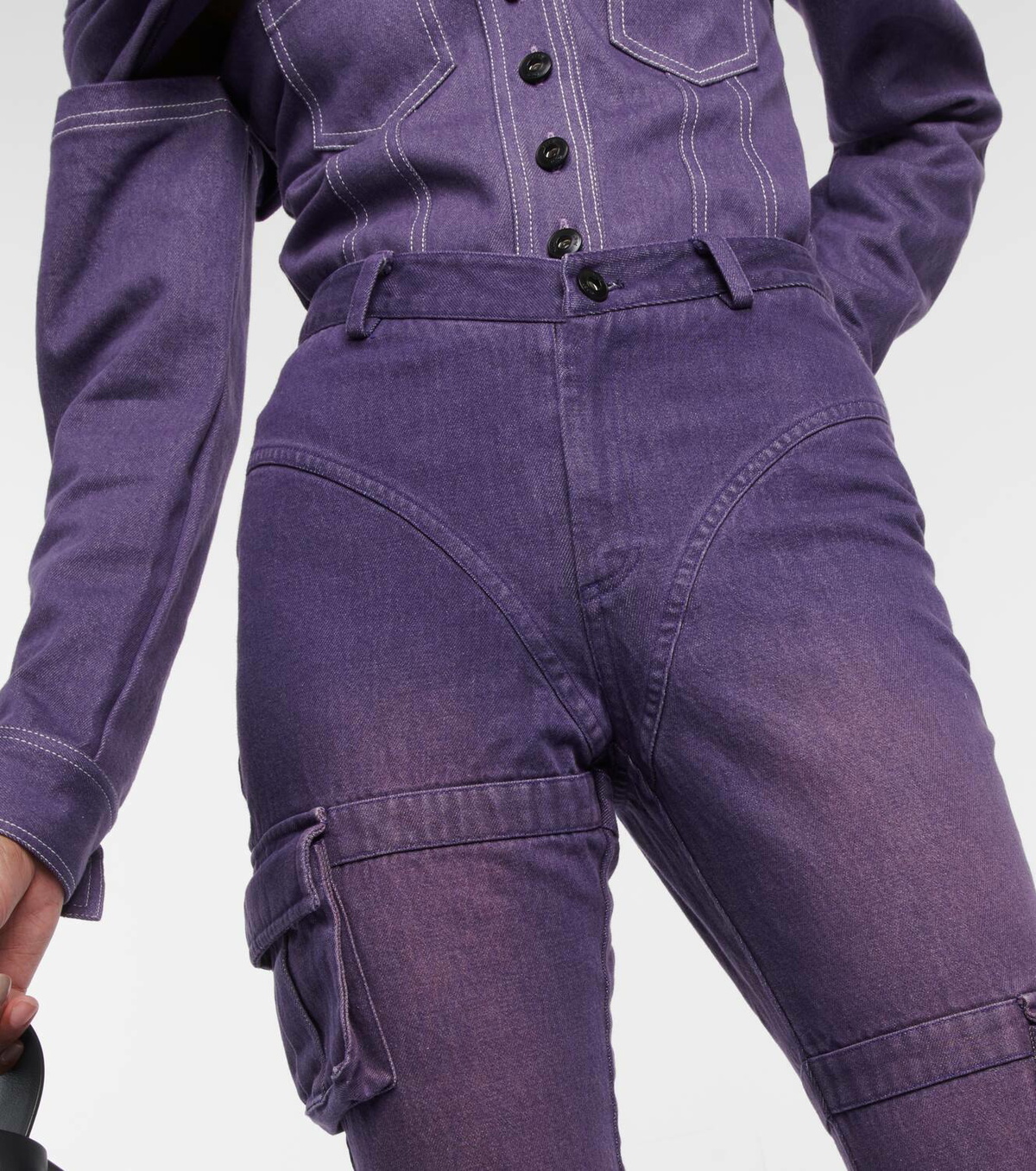 Didu Gathered flared jeans