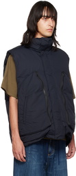 JieDa Black Nosleeve Puffer Down Vest