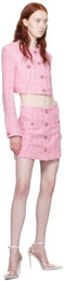 GCDS Pink Cropped Jacket