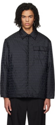 Valentino Black Toile Iconographe Reversible Shirt