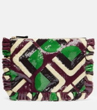La DoubleJ Sequined clutch
