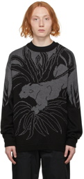 Neighborhood Black & Grey Jacquard AW-Knit Sweater