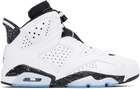 Nike Jordan White & Black Air Jordan 6 Retro Sneakers