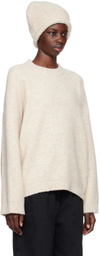 Lauren Manoogian Off-White Crewneck Sweater