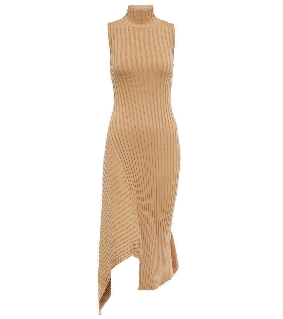 Stella Mccartney Ribbed Knit Midi Dress Stella Mccartney