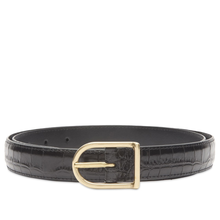 Photo: Anderson's Men's Andersons Slim Alligator Print Leather Belt in Black