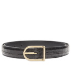 Anderson's Men's Andersons Slim Alligator Print Leather Belt in Black