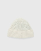 Fred Perry LAMBSWOOL CABLE BEANIE Beige Mens Beany