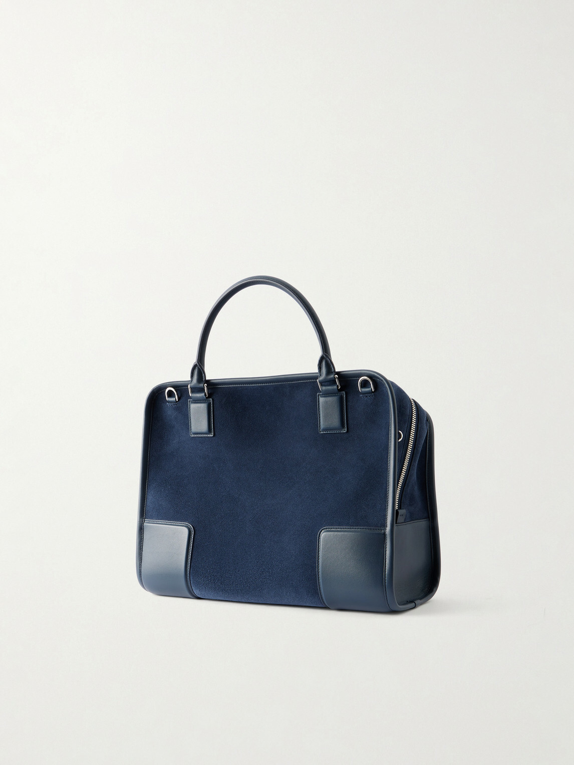 LOEWE - Amazona 180 Leather-Trimmed Suede Tote Bag