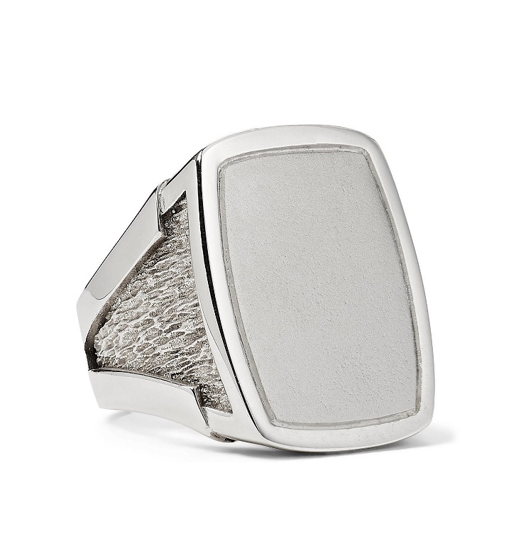Photo: Bottega Veneta - Sterling Silver Signet Ring - Silver