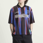 Le Père Men's Sports Jersey in Blue/Black Stripe