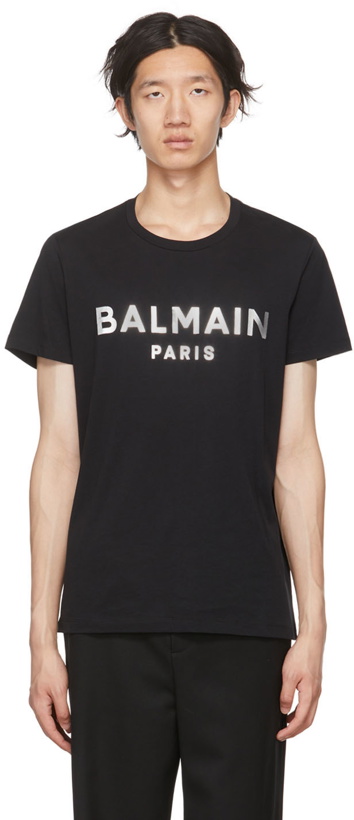 Photo: Balmain Black Organic Cotton T-Shirt