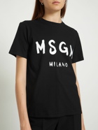 MSGM - Brush Stroke Logo Printed T-shirt