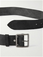 RRL - Jones 4.5cm Distressed Leather Belt - Black