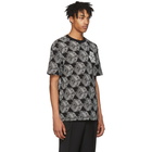 McQ Alexander McQueen Black and White All Over McQ Cube T-Shirt