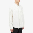mfpen Men's Executive Shirt in Beige Stripe Silk