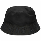Men's AAPE Twill Denim Bucket Hat in Black