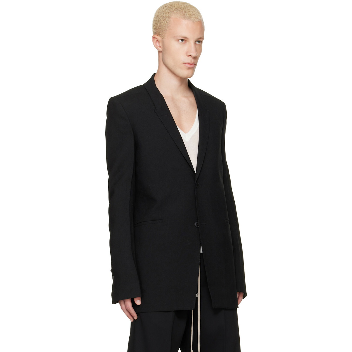 Rick Owens Black Tower Concordian Blazer