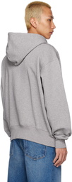 Acne Studios Gray Patch Zip-Up Hoodie