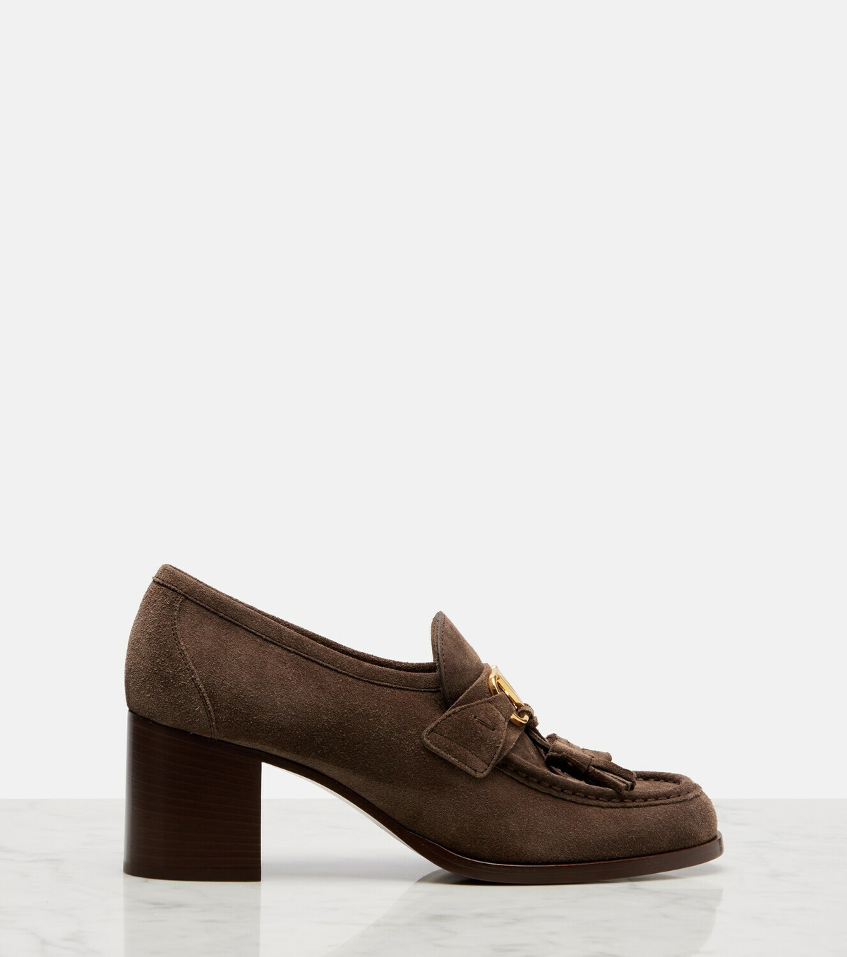 Valentino Garavani VLogo 60 suede loafer pumps