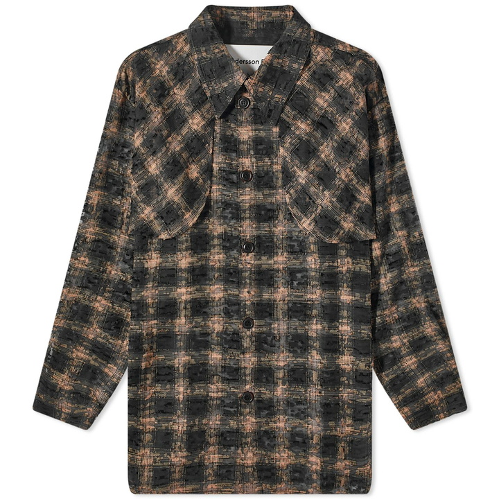 Photo: Andersson Bell Men's Wasser Sheer Checked Shirt in Black