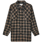 Andersson Bell Men's Wasser Sheer Checked Shirt in Black