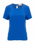 120% Lino Womens Top in Blue