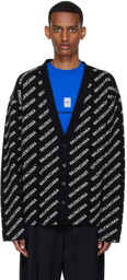 Balenciaga Black Cotton Cardigan