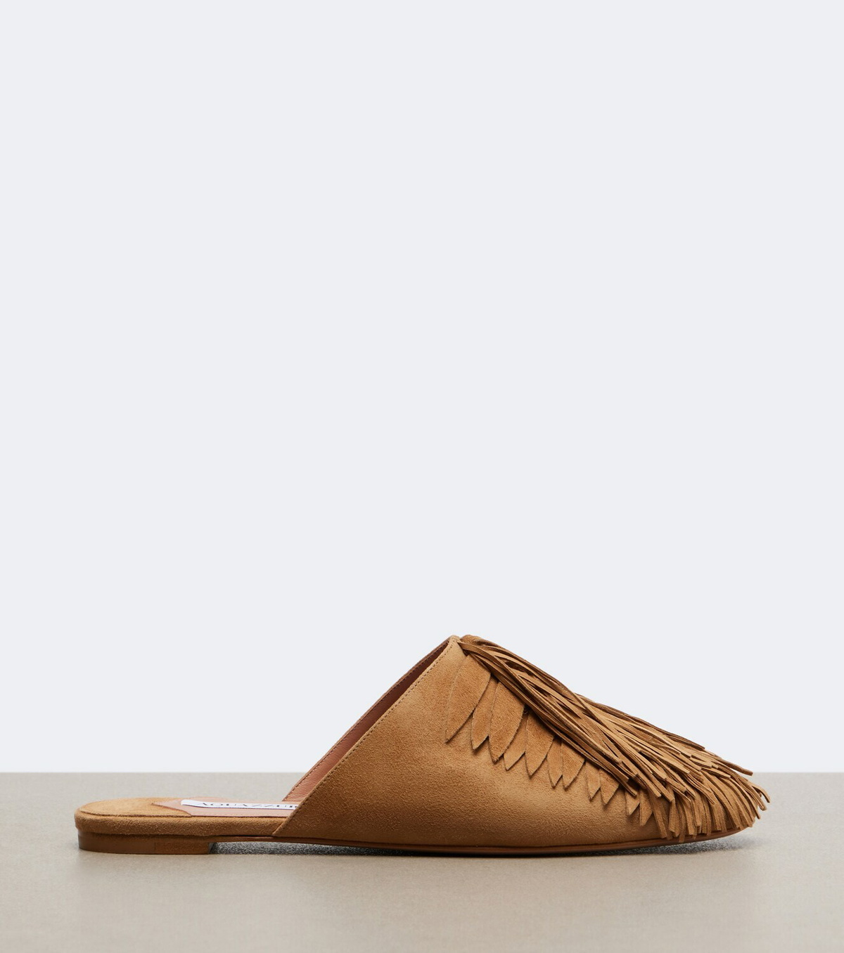 Aquazzura Maverick fringed suede mules