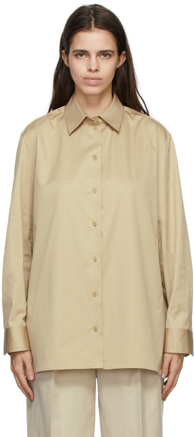 The Row Beige Sisilia Shirt The Row