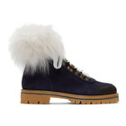 Mr and Mrs Italy Navy Combat Boots