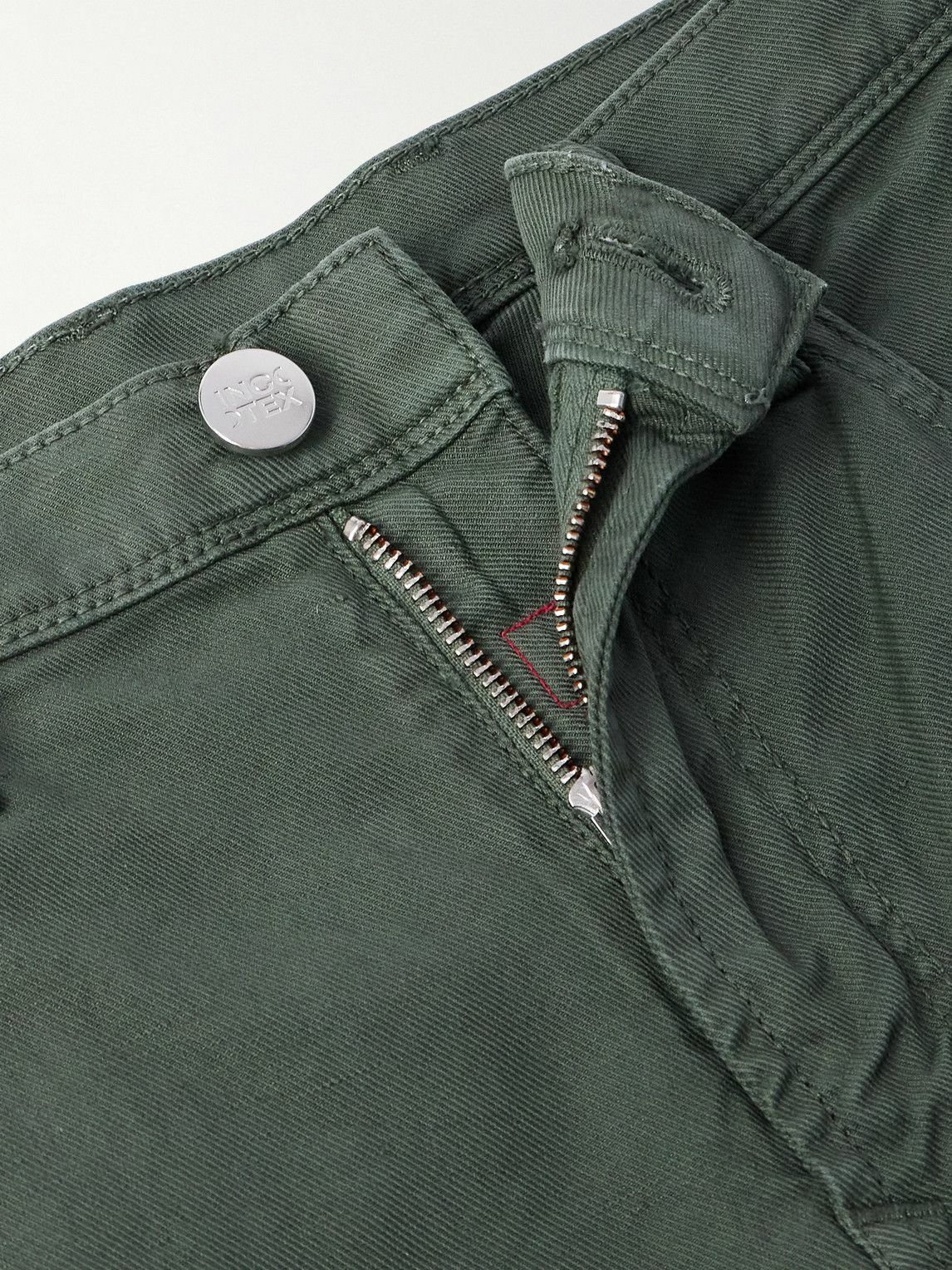 Incotex - Blue Division Straight-Leg Denim Shorts - Green