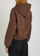 Jacquemus Le Hoodie Gros Grain Hooded Cotton Sweatshirt Brown Dark