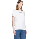 BALMAIN White 'Givenchy Paris' Print T-shirt