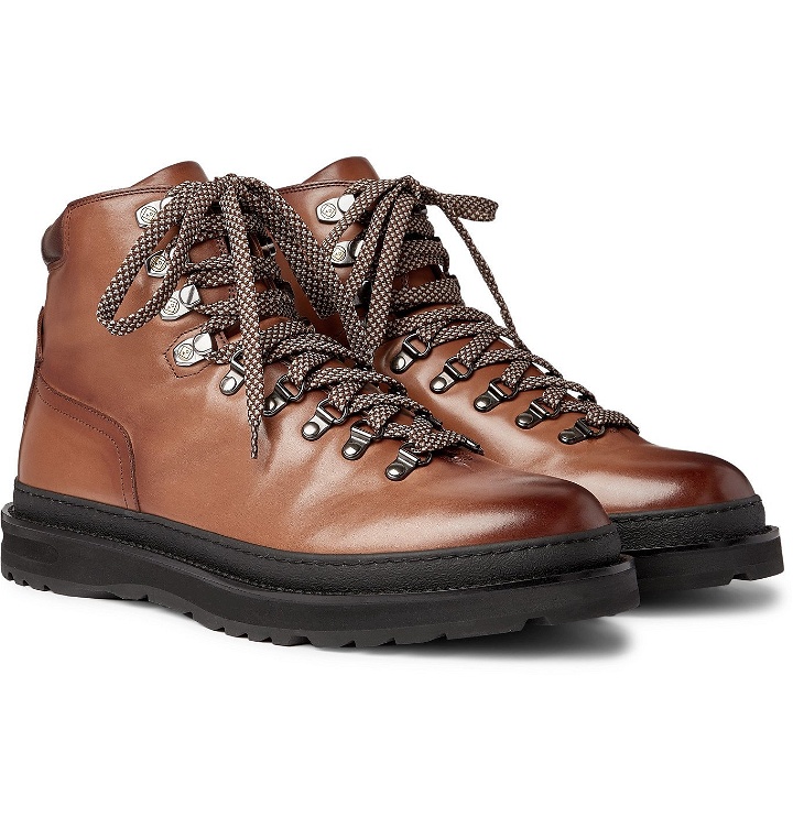 Photo: Dunhill - Traverse Burnished-Leather Boots - Brown
