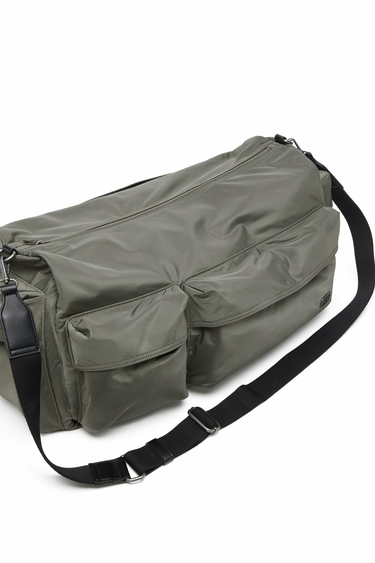 Diesel Multi-Pkts-Multipocket duffle bag in utilitarian shell - Travel Bags - Unisex - Green