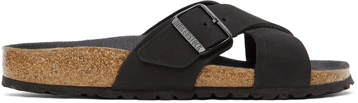 Photo: Birkenstock Black Nubuck Narrow Sienna II Sandals