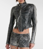 KNWLS Cropped leather jacket