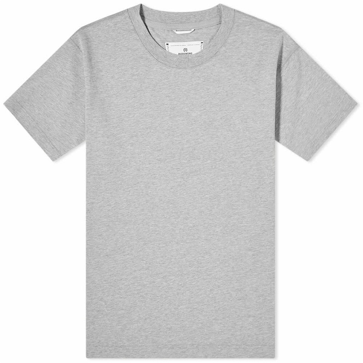 Photo: Reigning Champ Men's Mid Weight Jersey T-Shirt in Heather Grey