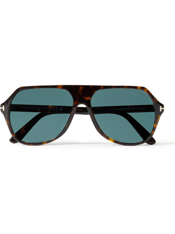 Photo: TOM FORD - Aviator-Style Tortoiseshell Acetate Sunglasses