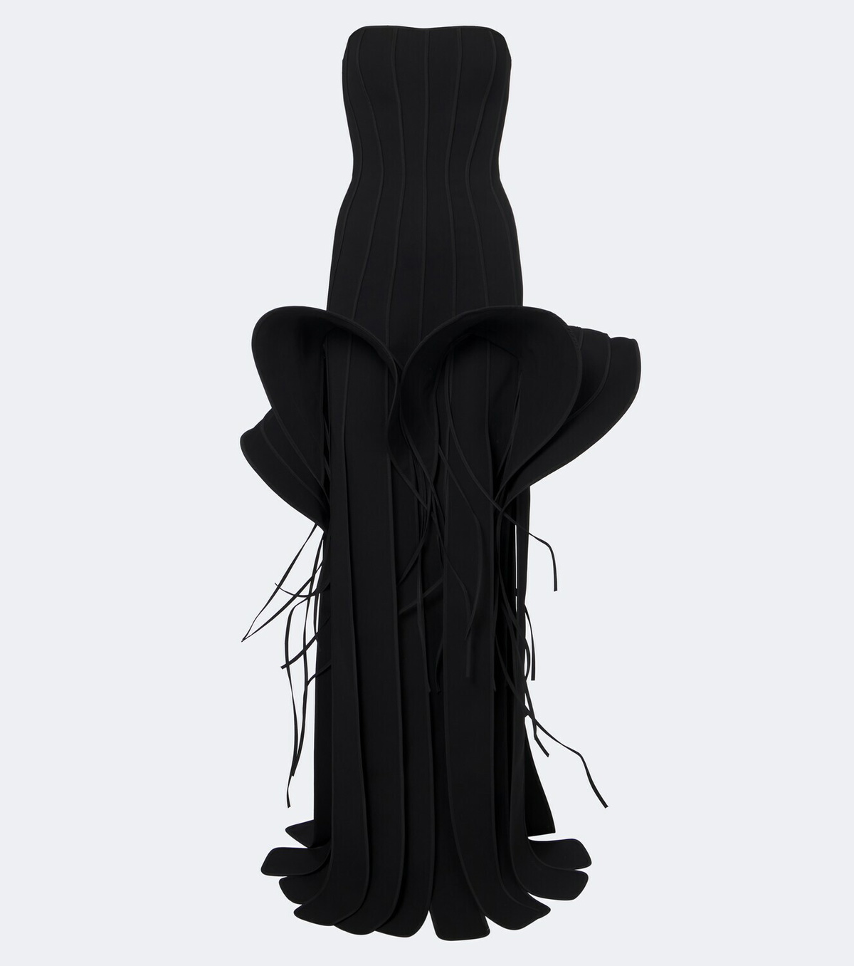 Maticevski Kingdom fringed peplum gown