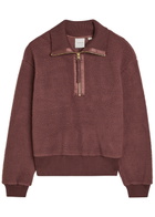 Varley Roselle Half-zip Fleece Sweatshirts Brown