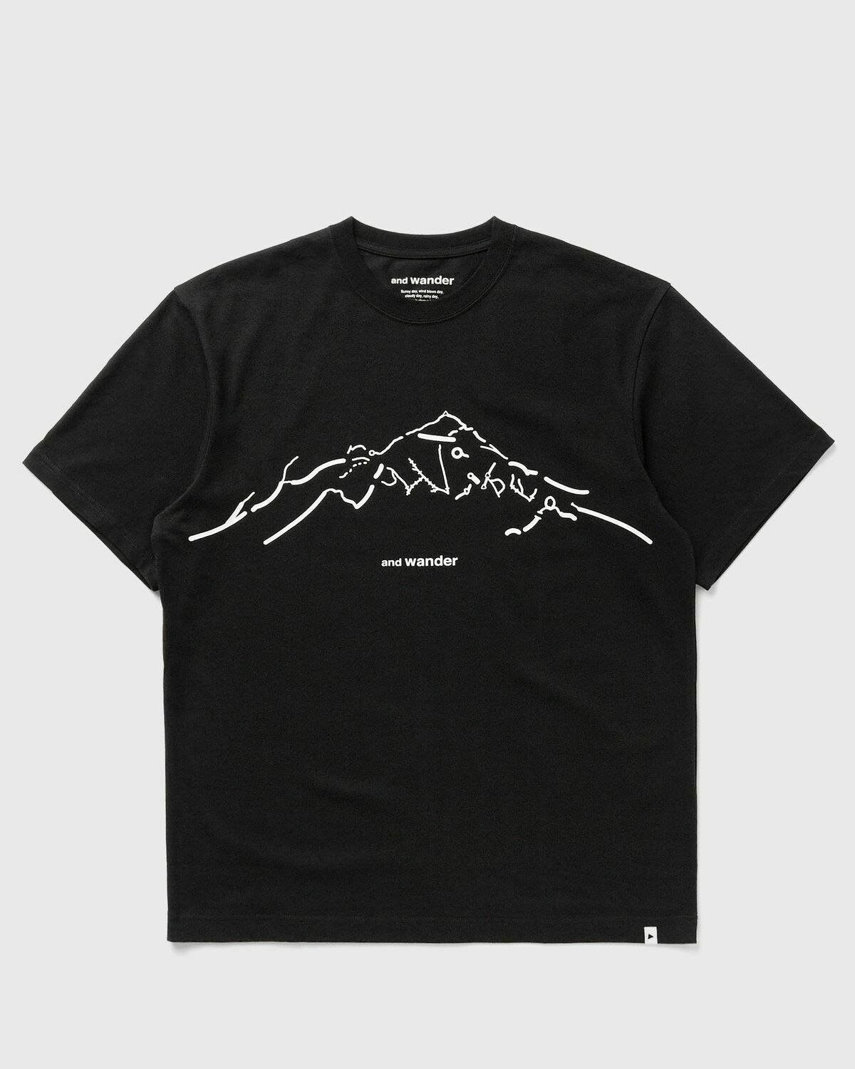 And Wander Daijiro Ohara Map Key Print T Ss Black Shortsleeves and