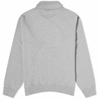 Beams Plus Men's Half Zip Sweat in Heather Grey