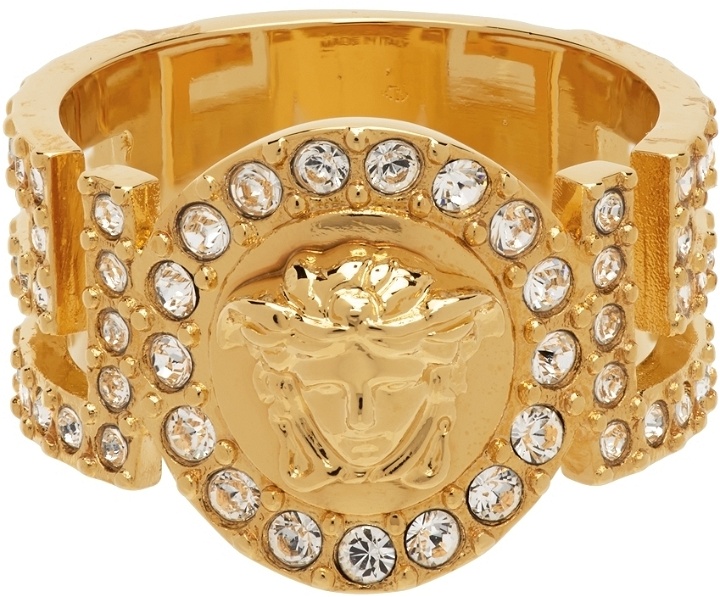 Photo: Versace Gold Crystal Icon Medusa Ring