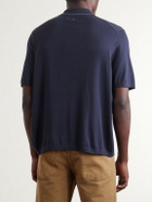 Rag & Bone - Conrad Cotton and Silk-Blend Polo Shirt - Blue