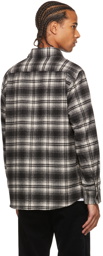 A.P.C. Black Plaid Leo Overshirt