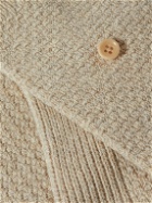 Folk - Waffle-Knit Mercerised Cotton-Blend Socks - Neutrals