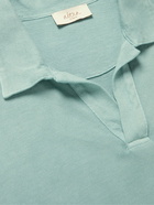 Altea - Dennis Dip-Dyed Cotton Polo Shirt - Blue